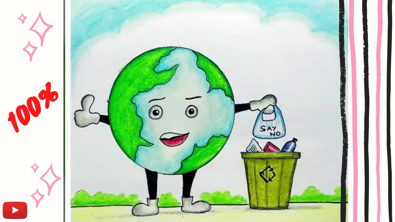 Stop plastic Pollution poster by lofi drawing - YouTube