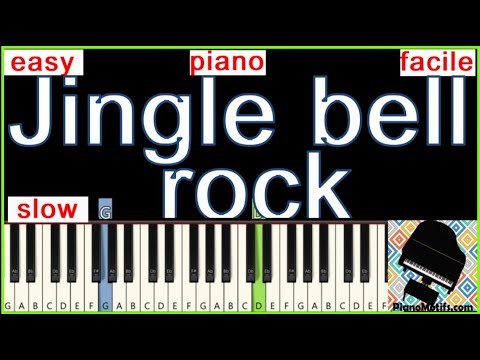 Jingle Bells EASY PIANO Tutoriel de PIANO fin débutant FACILE - YouTube