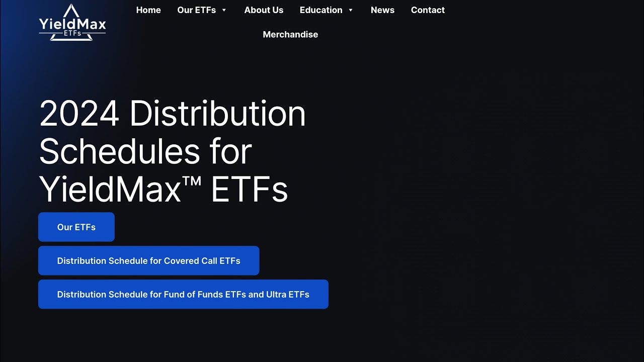 2024 Yieldmax Distribution Schedule for Yieldmax ETFs - YouTube