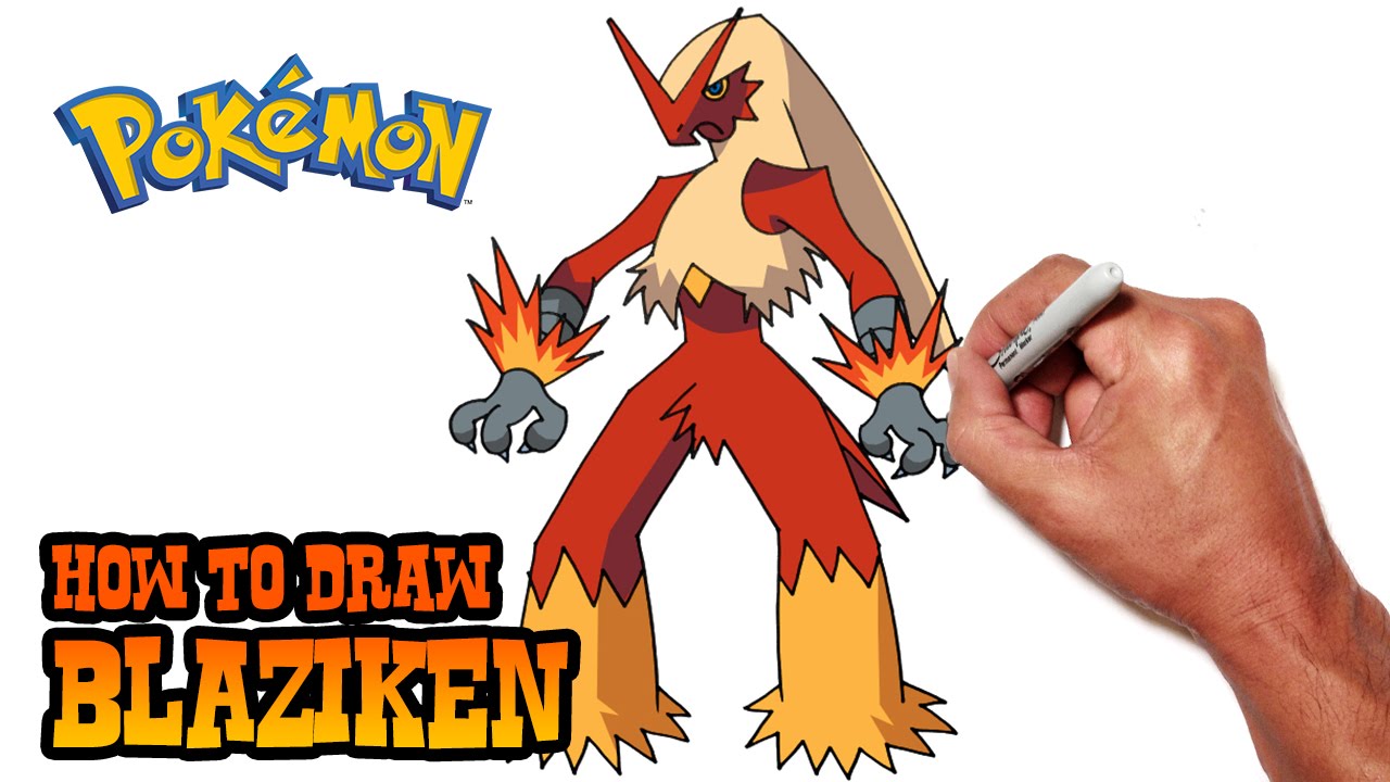 How To Draw Mega Blaziken