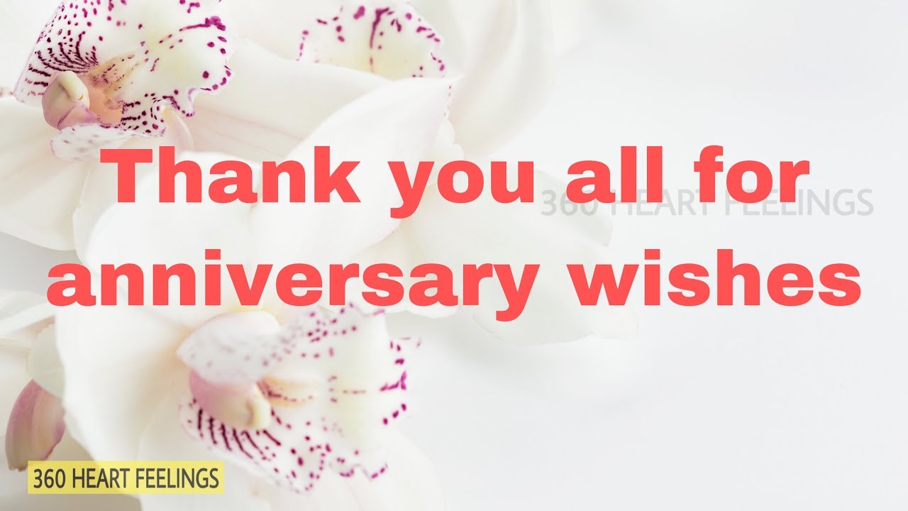 Thank you all for anniversary wishes | Thanks for anniversary ...