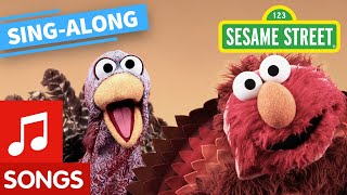 Sesame Street: Turkey Gobble Wobble Song Lyric Video | Thanksgiving Song for Kids