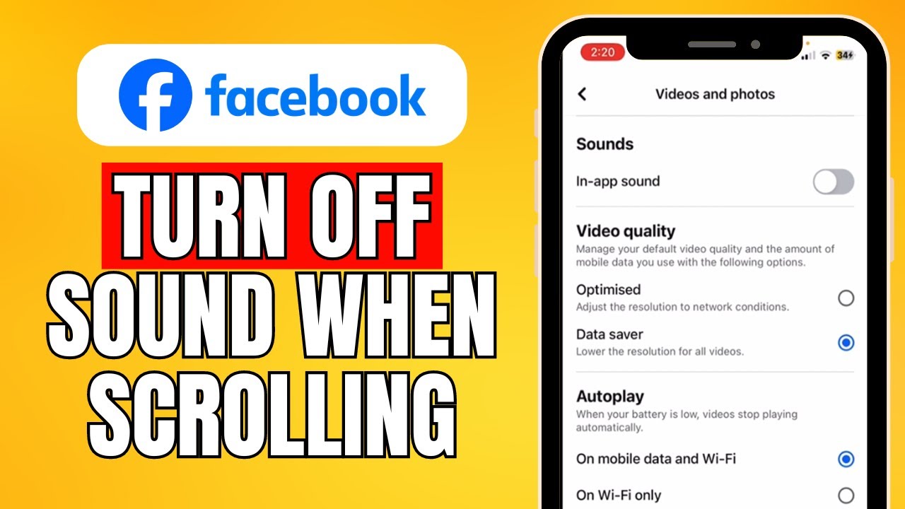 How To Turn Off Facebook Sound When Scrolling (2024) Quick Guide - YouTube