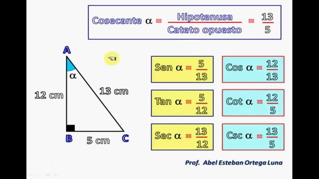 Ejemplos De Triangulos Rectangulos Con Razones Trigonometricas | Images ...