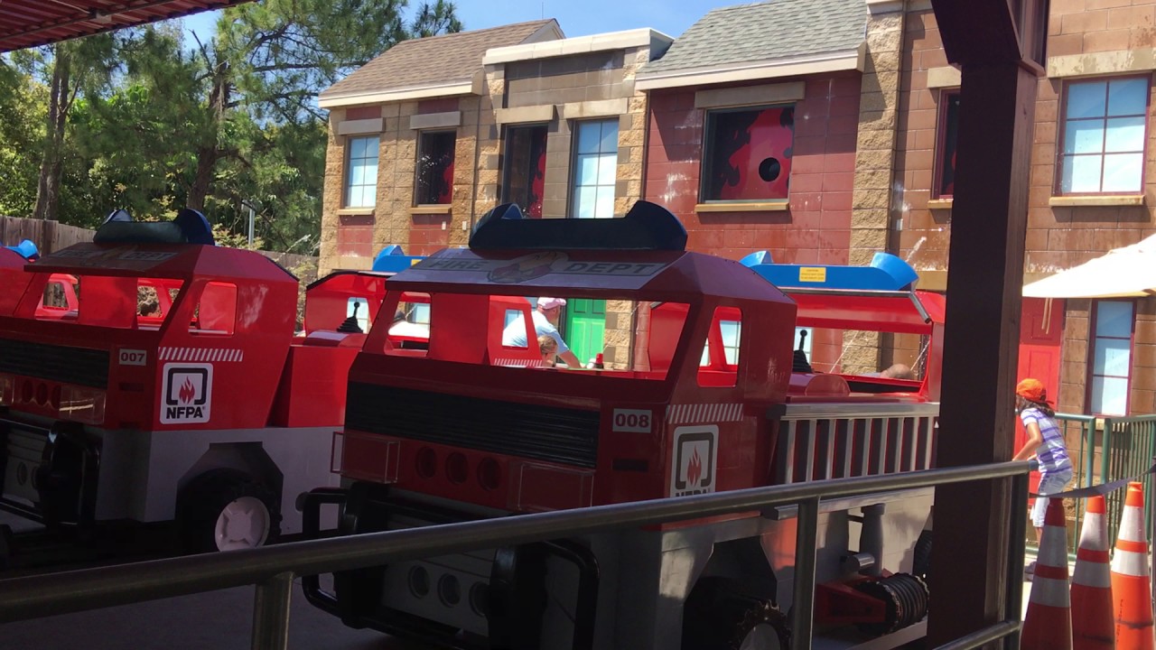 Legoland Florida Fire Truck Race - YouTube