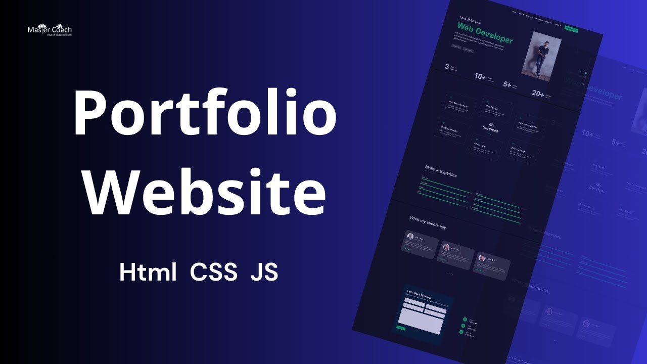 Portfolio Responsive Website using HTML CSS and JS | Frontend Projects ...