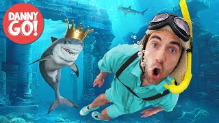 sharks in the water 2 rise of the shark king floor is lava game danny go songs for kids