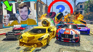 EL ÚLTIMO EXPLOTA CON COCHES ALEATORIOS! JUEGO CON UN MANDO MUY ESPECIAL!! - GTA 5 ONLINE