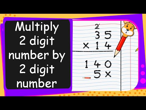 Maths - Multiply Two Digit Number by a Two Digit Number - English - YouTube