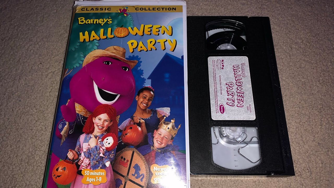 Opening And Closing To Barney’s Halloween Party 1998 VHS - YouTube