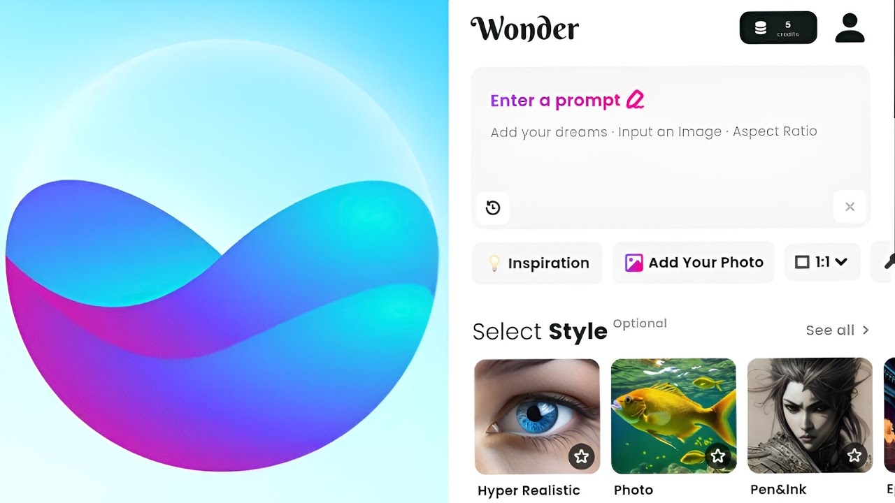 Wonder - AI Art Generator App ( FULL TUTORIAL) - YouTube