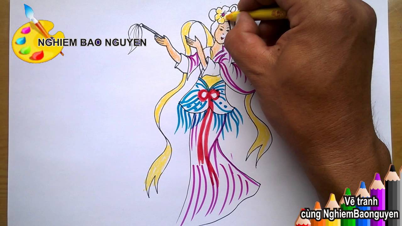 Vẽ Nàng Tiên/How To Draw Fairy - Youtube