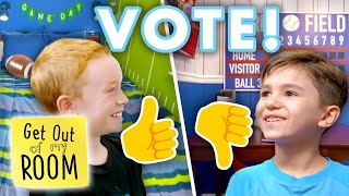 PICK YOUR FAVORITE Sports Room: Football or Baseball?  | Get Out Of My Room | Universal Kids