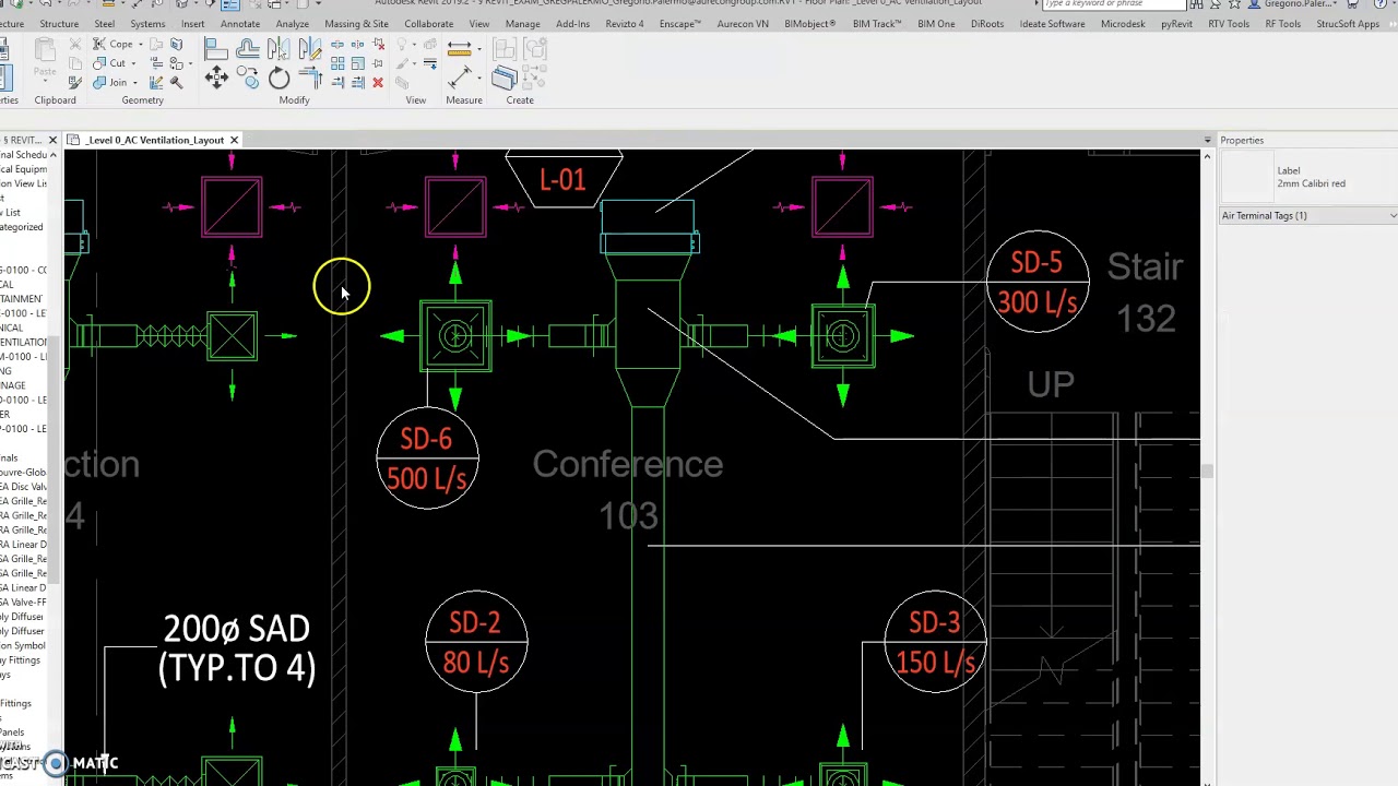 Revit ACMV advance auto modelling and tagging - YouTube