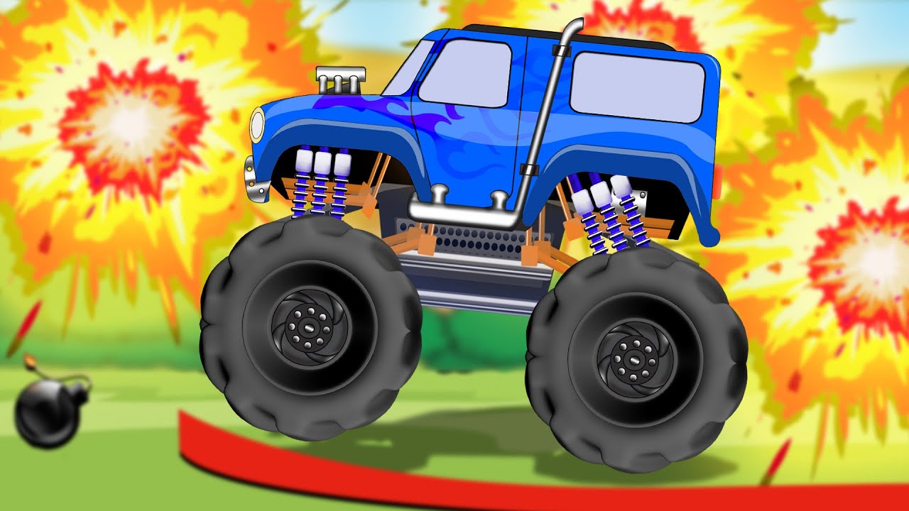 Monster Truck | baby videos | kids video | trucks | kids tv channel ...