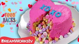 Valentine's Piñata Cake and Other LOVE-ly Treats | FOOD HACKS FOR KIDS