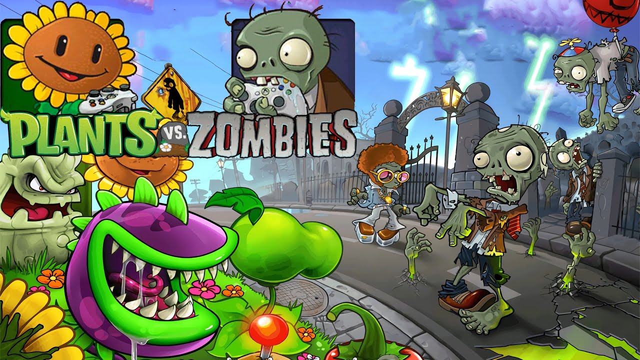 Plants vs. Zombies [XBOX 360] [2 Player] FULL Walkthrough - YouTube