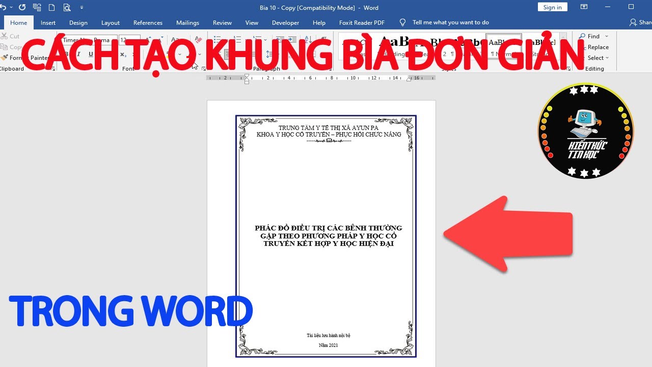 Hướng dẫn vẽ khung word đơn giản và nhanh chóng