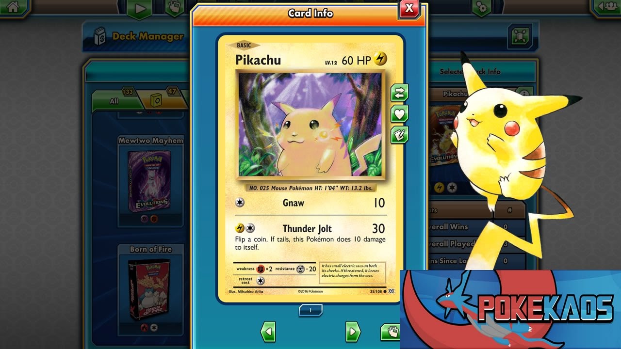 Pikachu Power - Evolutions Theme Deck - Pokemon TCG Online - YouTube