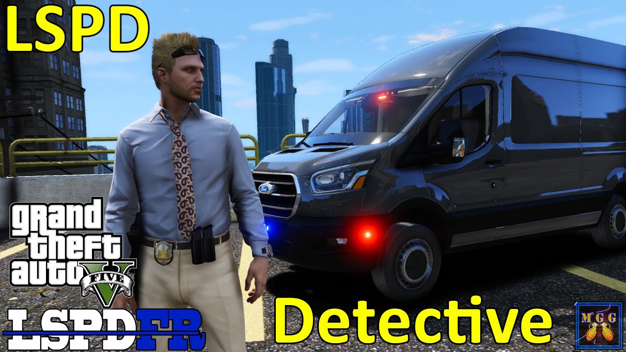 Los Santos PD Detective Patrol In A Ford Transit Van | GTA 5 LSPDFR ...