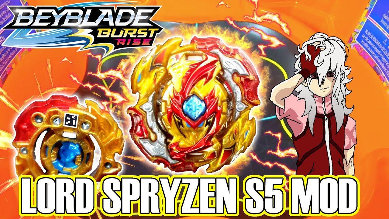 HASBRO LORD SPRYZEN S5!! PROTOTYPE MOD! WITH BORROWED QR CODE BEYBLADE ...