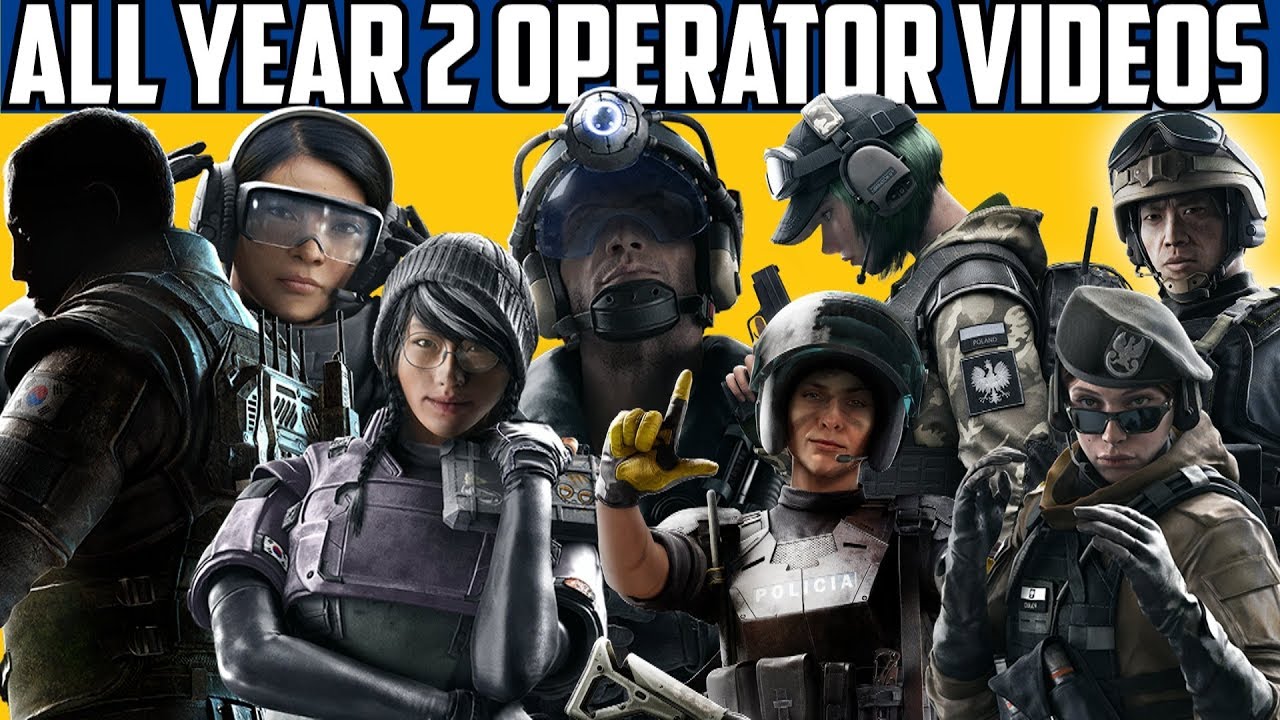 All Year 2 Dlc Operator Videos Rainbow Six Siege Year 1 Youtube