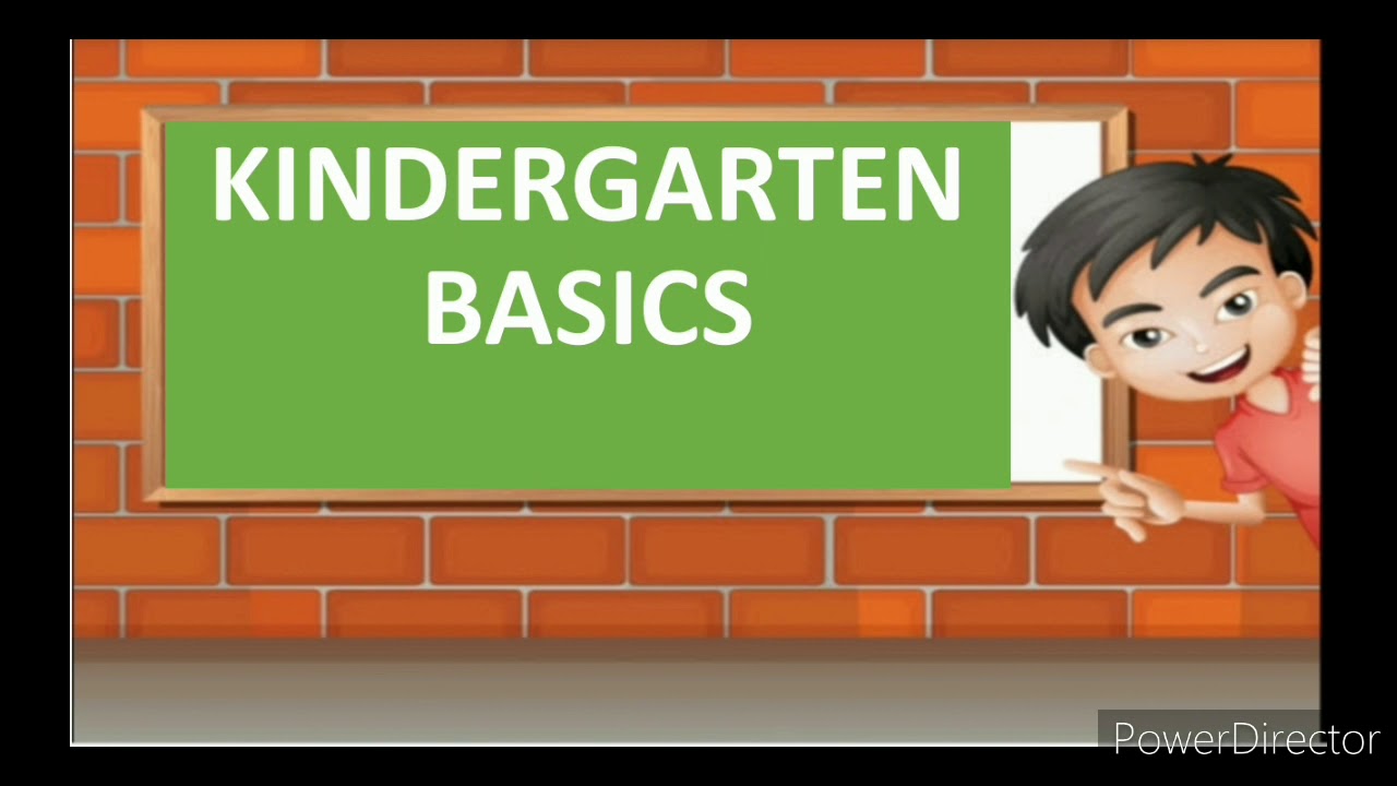 KINDERGARTEN BASICS - KGs SPOKEN ENGLISH PART 1 - YouTube