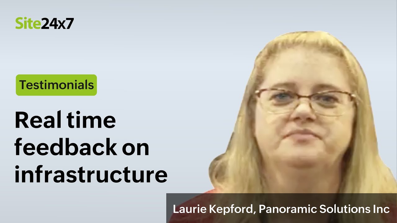 Laurie Kepford explains why Panoramic Solutions Inc. is happy with everything Site24x7