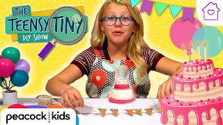 DIY Mini Birthday Cake | Kids Crafts at Home | TEENSY TINY DIY SHOW #stayhome #withme