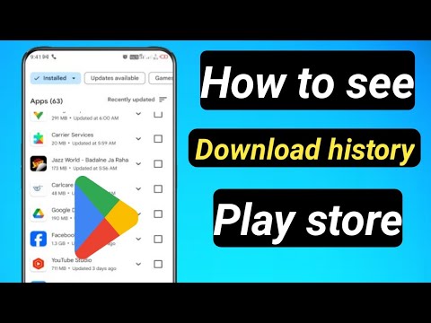 How to see Download history of google play store // play store history ...