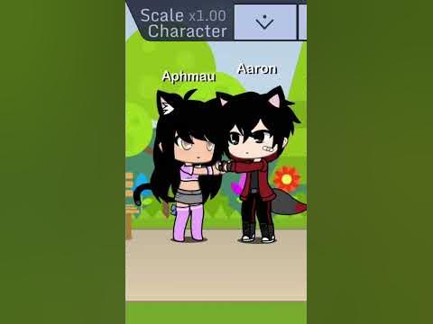 aphmau and aaron kiss😦! (gacha life) #kiss #kissing #Shorts @Aphmau ...