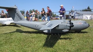 Hannes Heppe Gigantic RC Scale Airbus Military A400M with Parachute ejection 3 Airlinertreffen 2015