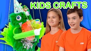 Make a Fuzzy Monster Puppet! | KIDS CRAFTS | Universal Kids