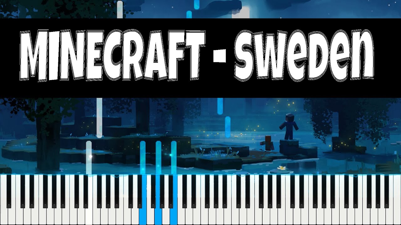 Sweden - Minecraft | EASY Piano Tutorial (Midi + Sheet Music) - YouTube