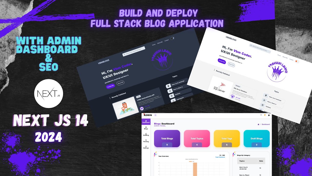 Next.js 14 Blog App with Admin Dashboard 2024 | NEXT.JS 14 MERN STACK ...