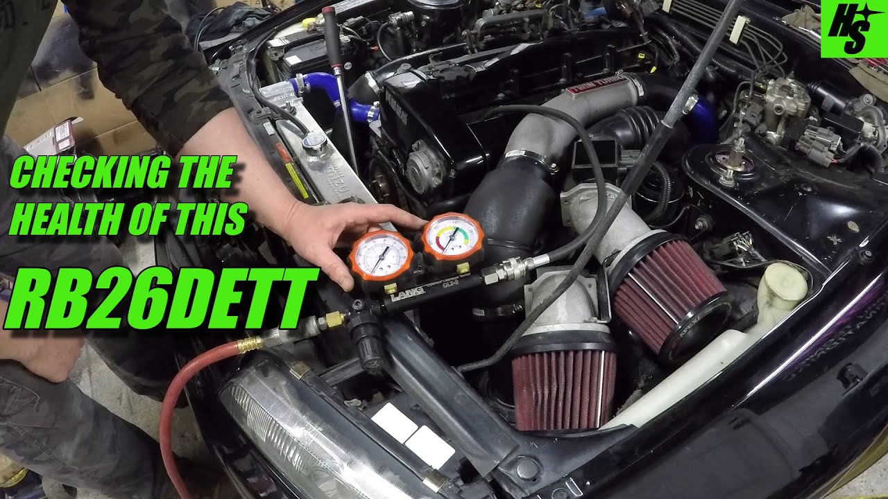 Skyline GTR RB26DETT Compression and Leak Down Test - How To - YouTube