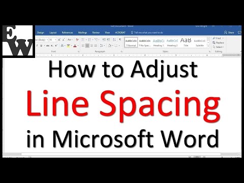 How To Adjust Line Spacing In Microsoft Word