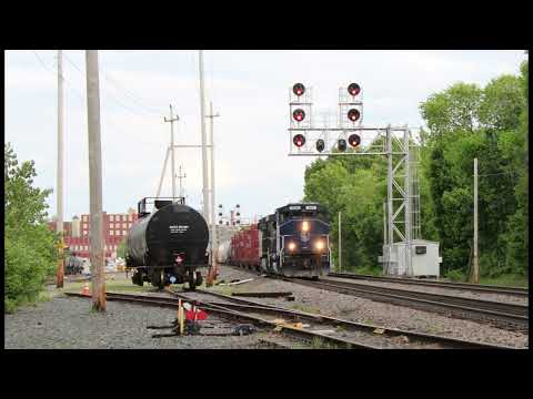 HD/4K CSX Action on the Portland Subdivision & MBTA/Amtrak Train's on ...