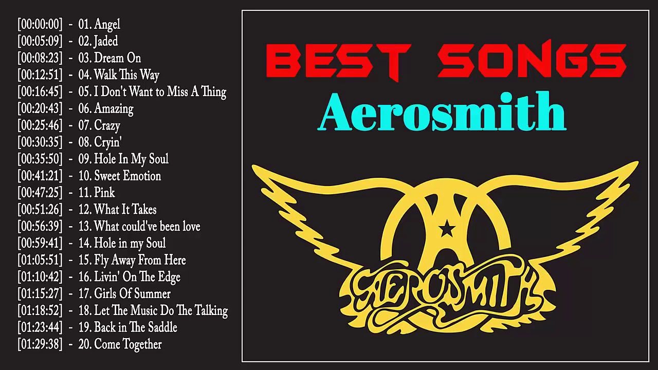 Top 10 Aerosmith Songs 20 Songs Greatest Hits Stephen Tyler Youtube ...