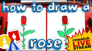 How To Draw A Rose For Mother's Day!