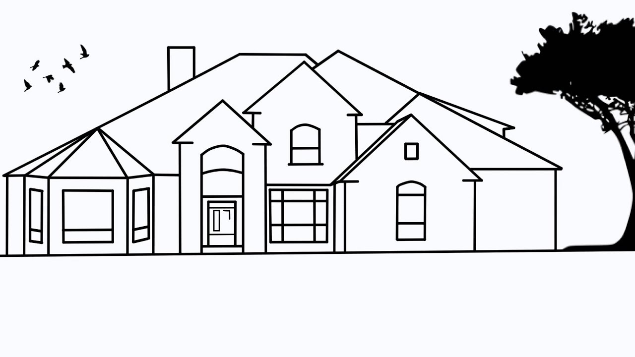 How to draw a House 2 Awesome and Easy Way for everyone 