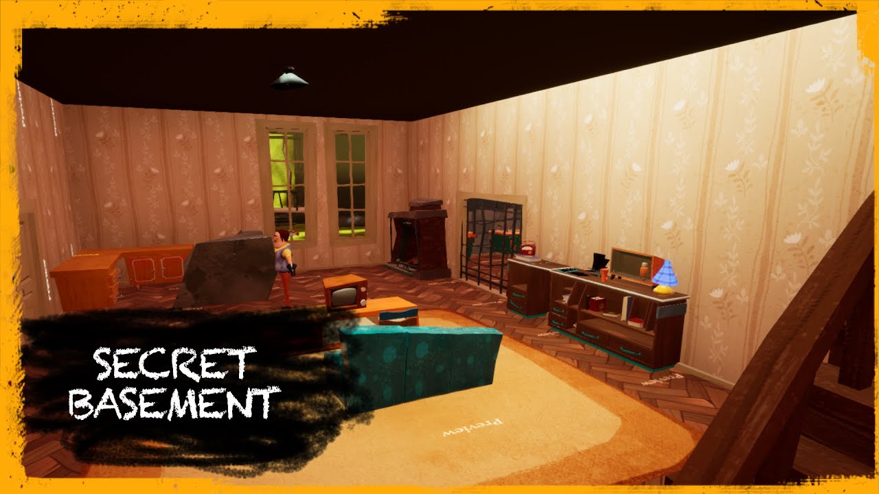 HELLO NEIGHBOR MOD KIT: SECRET BASEMENT - YouTube