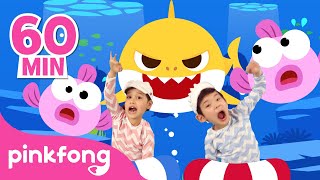 60 minute best baby shark songs compilation for kids pinkfong official