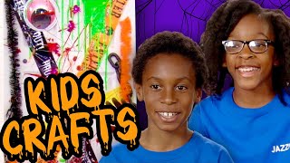 Make Spooky Halloween Door Decorations!  | KIDS CRAFTS | Universal Kids