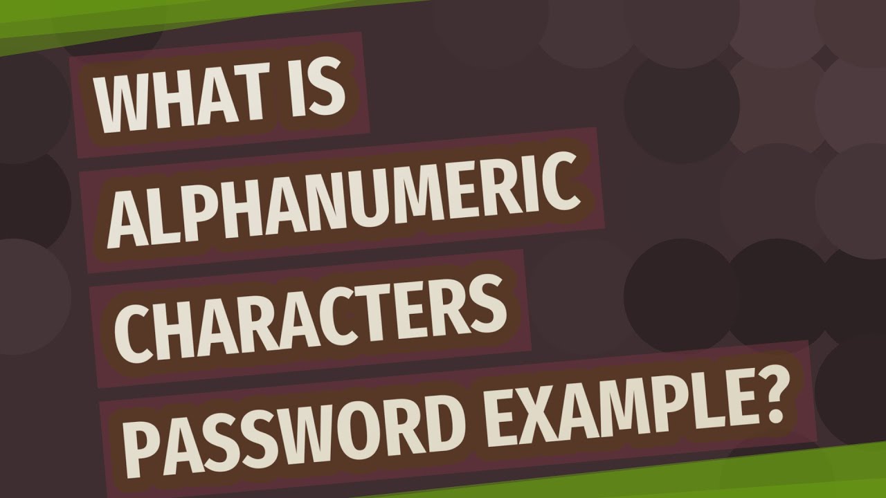 What Are Special Characters In A Password at Mitchell Towle blog