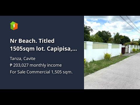 Nr Beach. Titled 1505sqm lot. Capipisa, Tanza, Cavite. P8.7k/sqm - YouTube