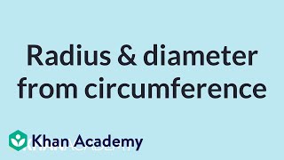 Finding Radius And Diameter From Circumference