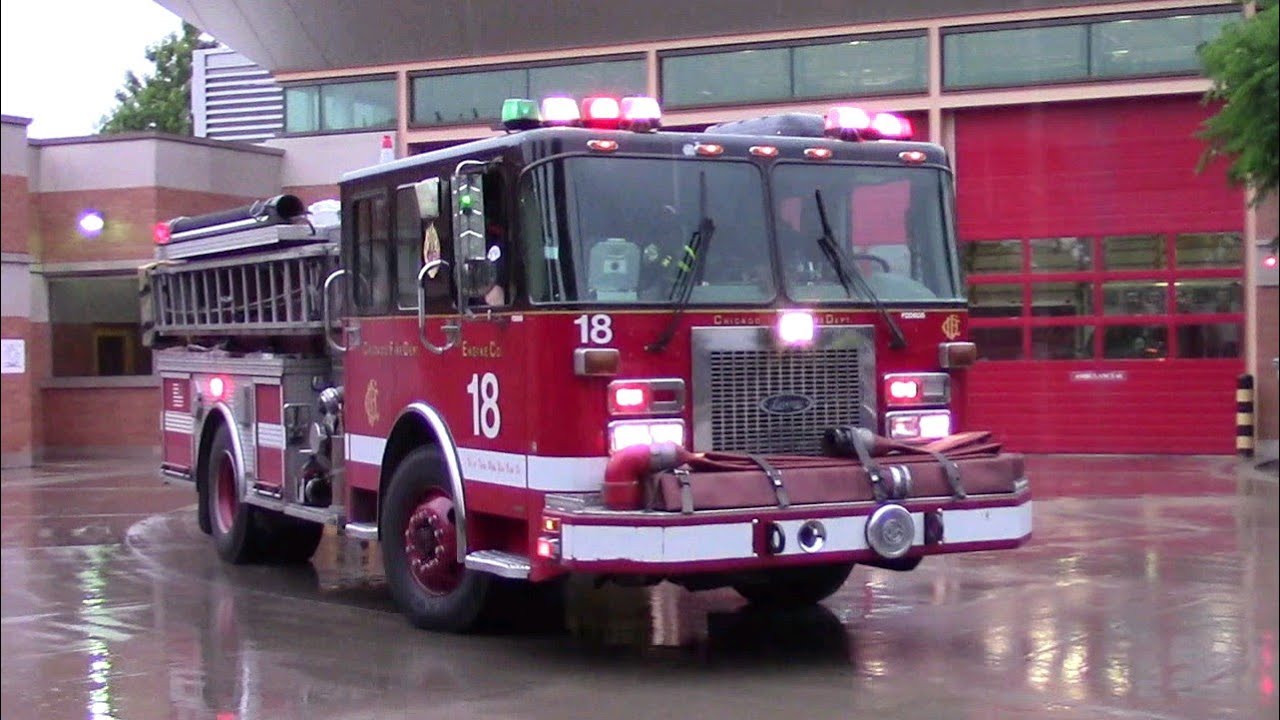 Chicago Fire Department Engine 18, & Deputy District Chief 2-2-1