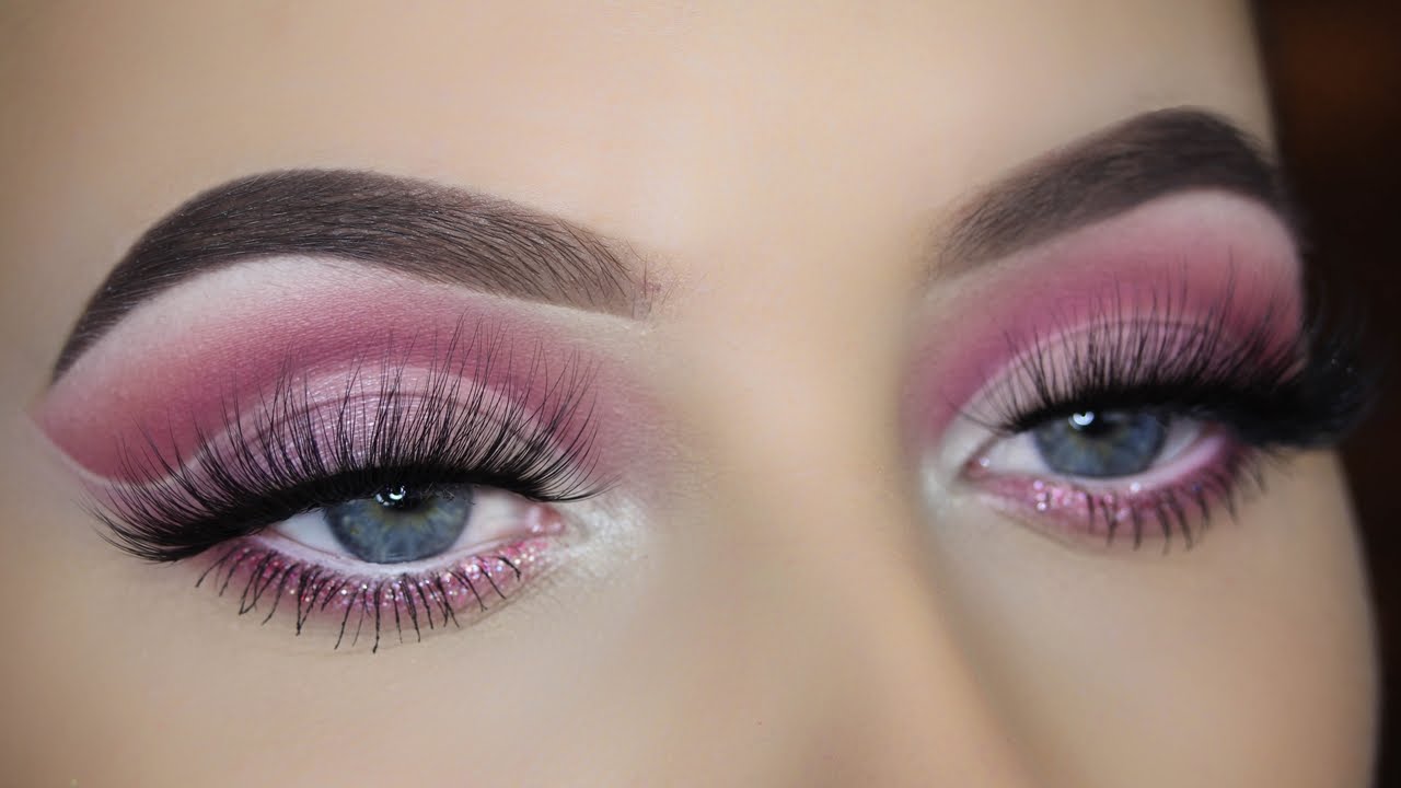 Pink Cut Crease Eye Makeup Tutorial YouTube