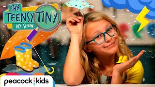 DIY Mini Rain Boots & Umbrella | Kids Crafts at Home | TEENSY TINY DIY SHOW #stayhome #withme